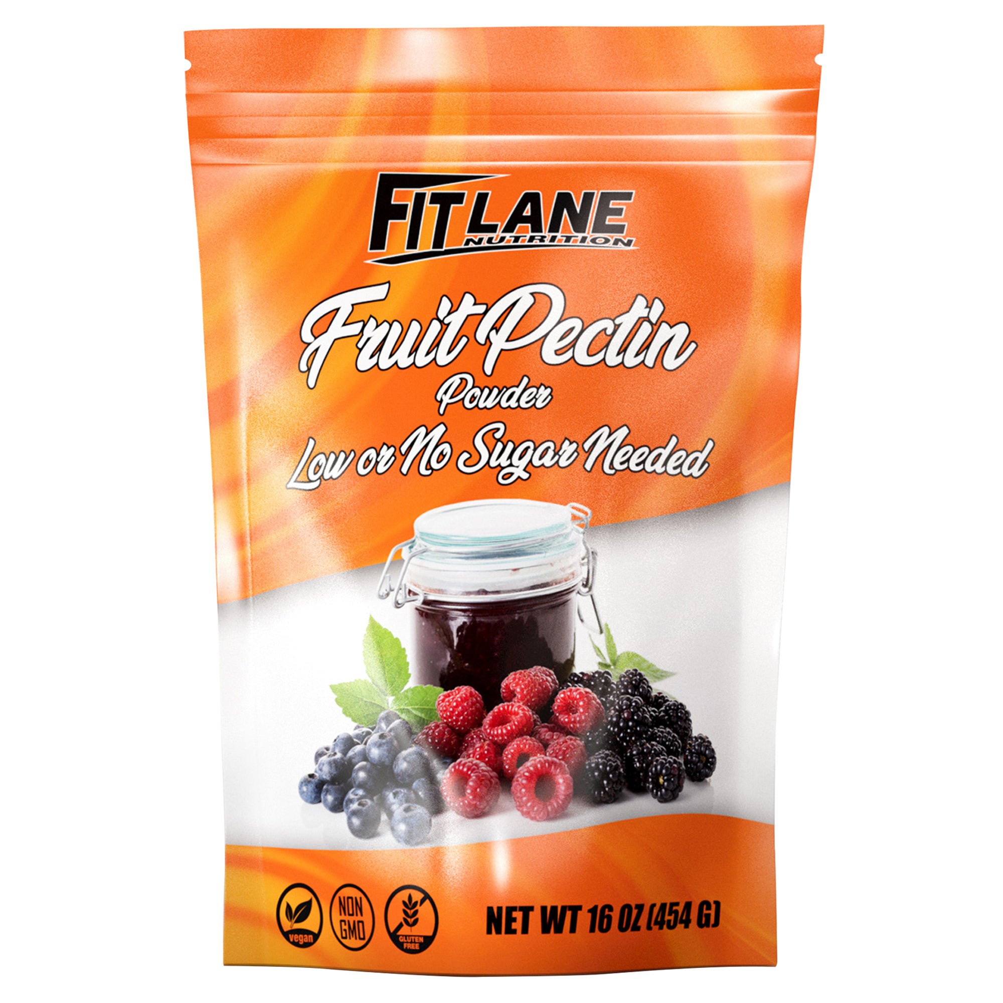 Fruit Pectin Powder Low or No Sugar Needed 1 lb (16 oz) FitLane Nutrition
