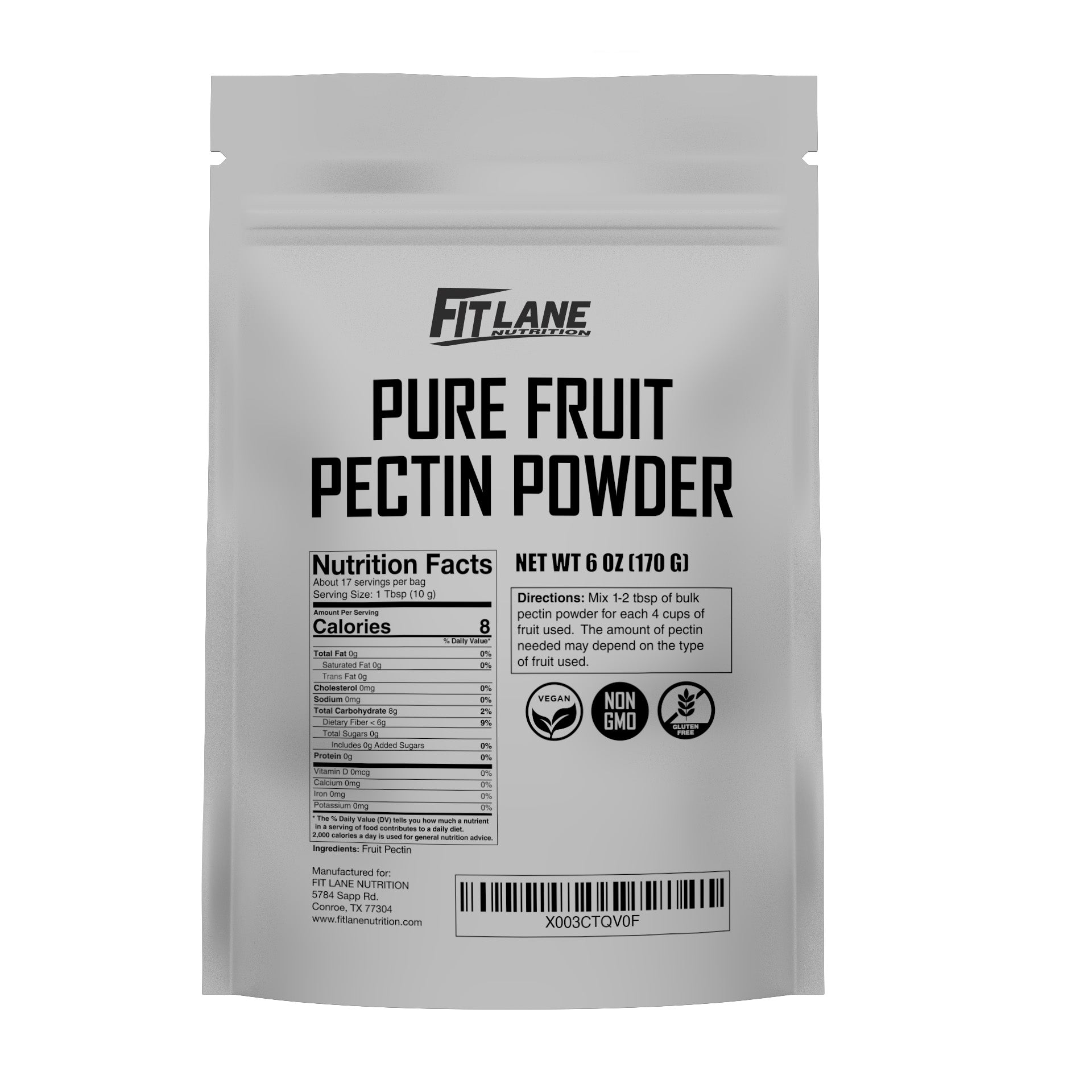 Pure Fruit Pectin Powder 6 Oz Fitlane Nutrition