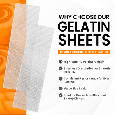 Gelatin Sheets Silver 25 ct