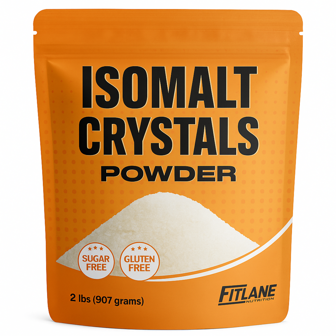 Isomalt Crystals 2 lbs – Sugar Substitute Powder for Baking and Decorating – Clear and Ready to Use – Bulk Size – By Fit Lane Nutrition