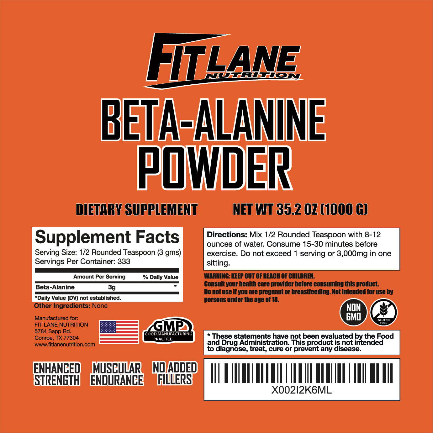 Beta Alanine 1000 Grams