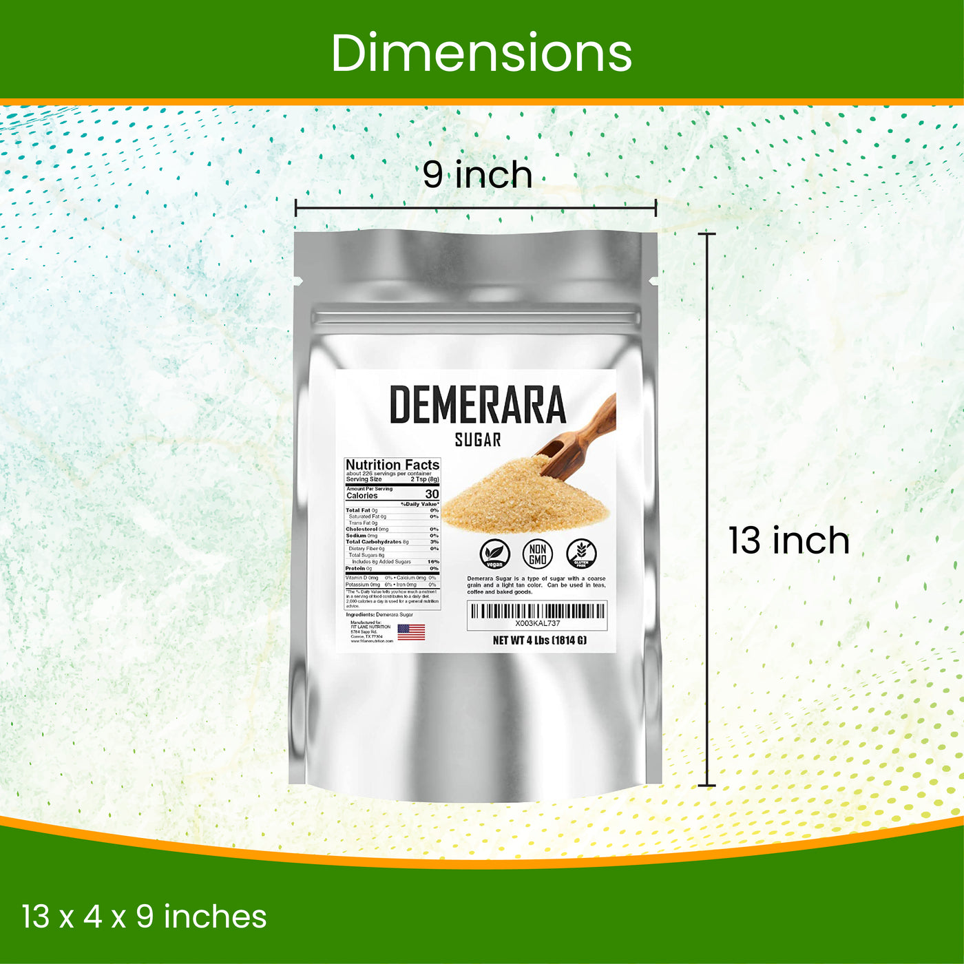 Demerara Sugar 4 LBS