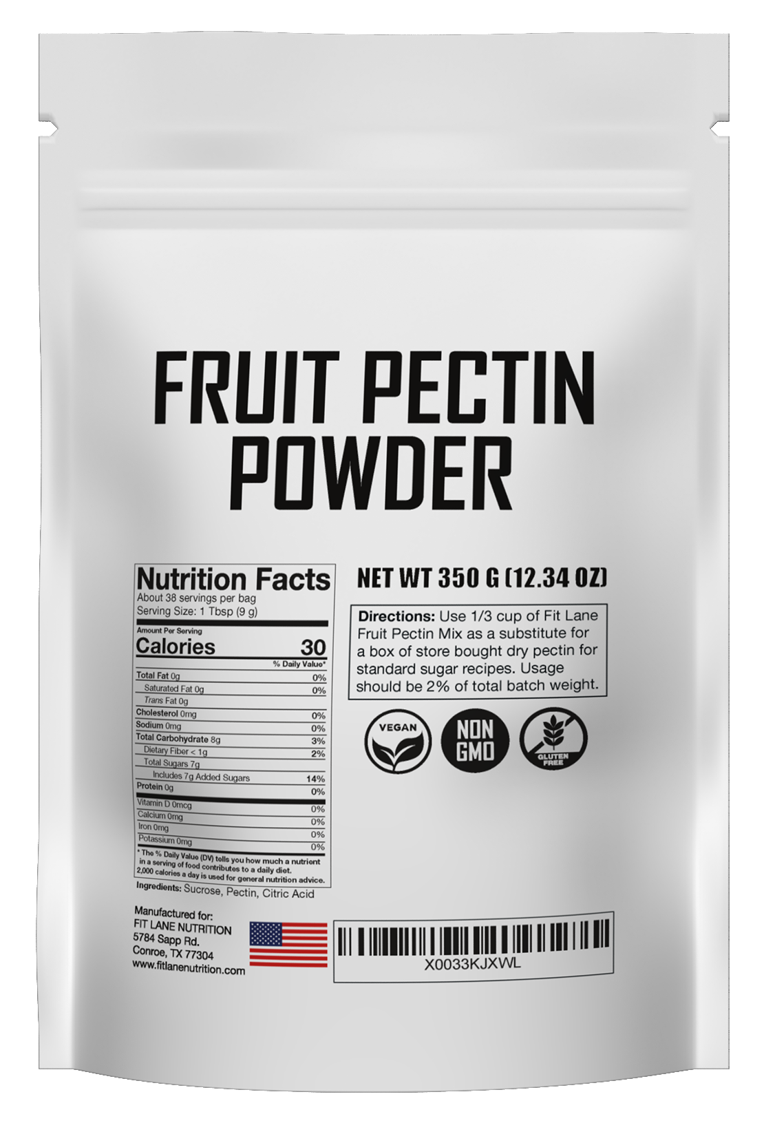 Fruit Pectin Powder 350g (12.35 oz) – FitLane Nutrition